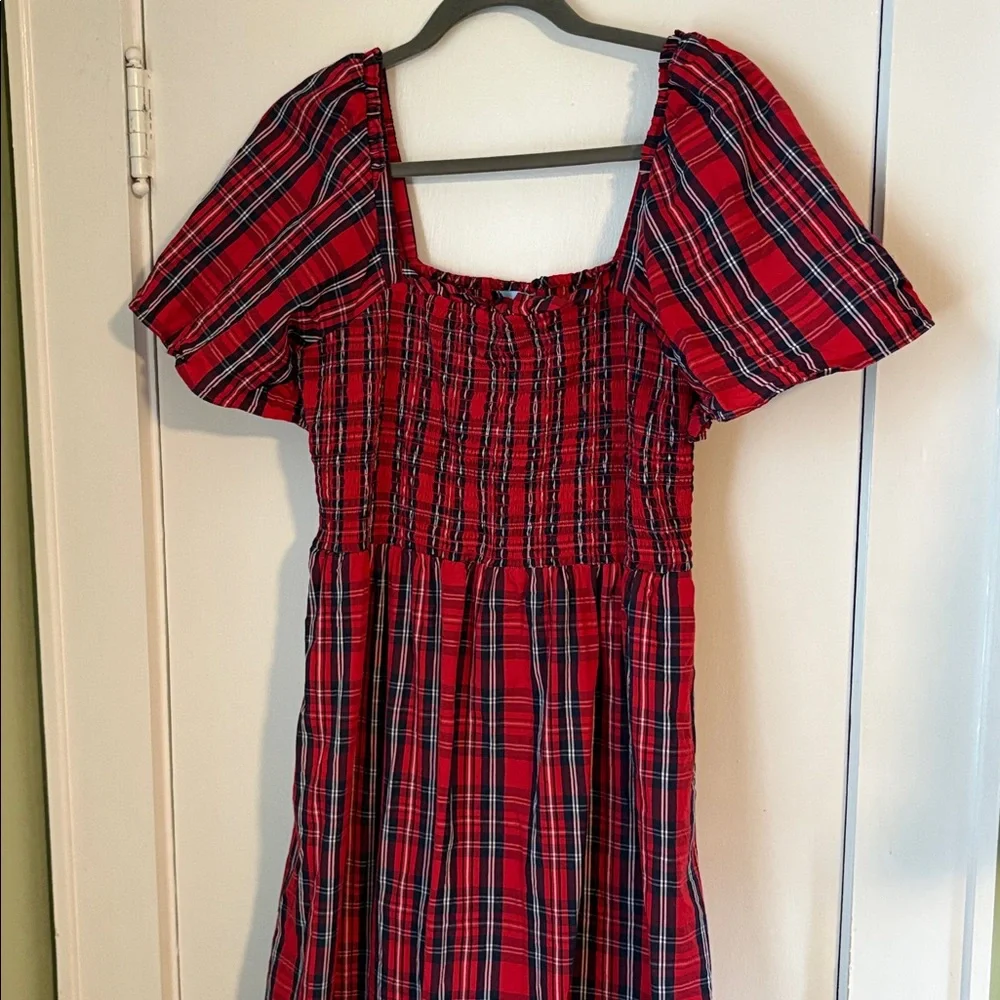 Draper James Red Plaid Dress - Picture 2 of 4